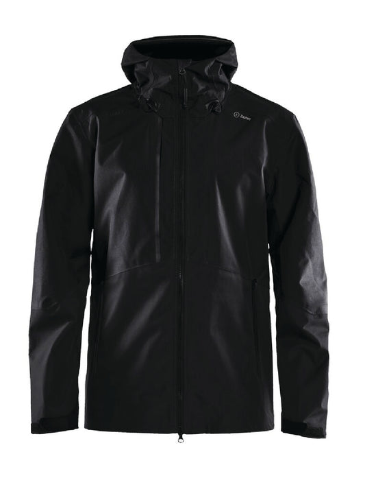 Block shell jacket // Unisex // Black